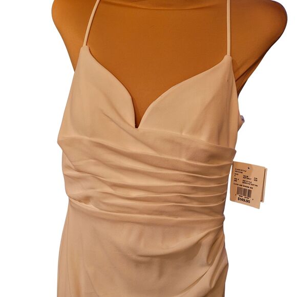 NWT David's Bridal DB Studio Women's White Maxi Dress - Size 4 Wedding, Prom - Picture 4 of 11